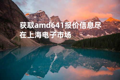 获取amd641报价信息 尽在上海电子市场